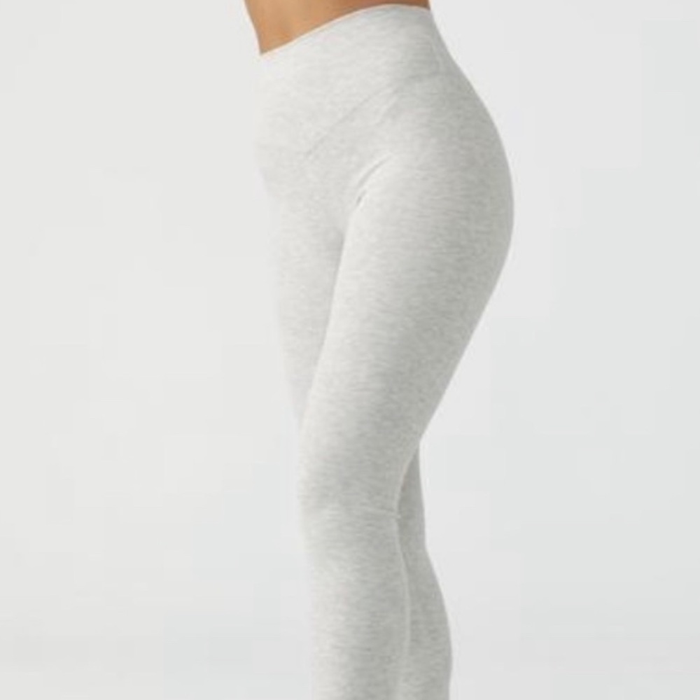Joah brown grey ribbed leggings